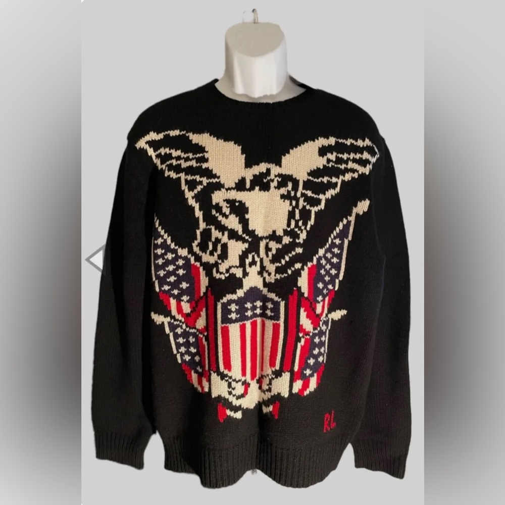 Ralph Lauren polo wool knit eagle. Brand new with tags size L
